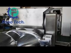 ココナッツコーティングとチョコレートコーティングの2層バー製造ライン