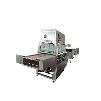 良い値段 0-6m/Min ドーナットチョコレートエンロバーマシン 400mm 幅 チョコレートバー オンライン