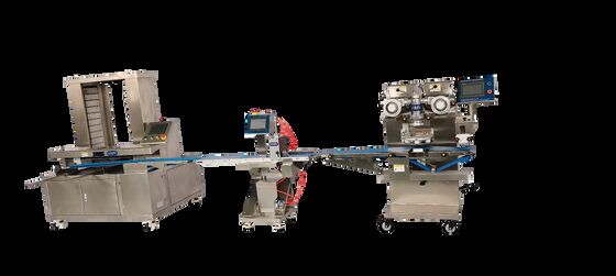 良い値段 Automated Chicken Breast Dog Food Encrusting Line | Integrated with Cutter & Tray Arranger オンライン