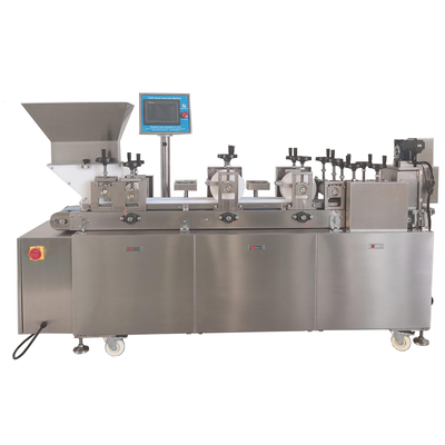 良い値段 カラメルヌガート チョコレートバー 形状切断機 P320 300mm ベルト PLC オンライン